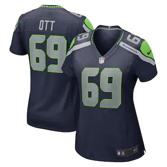 womens nike tyler ott college navy seattle seahawks game je